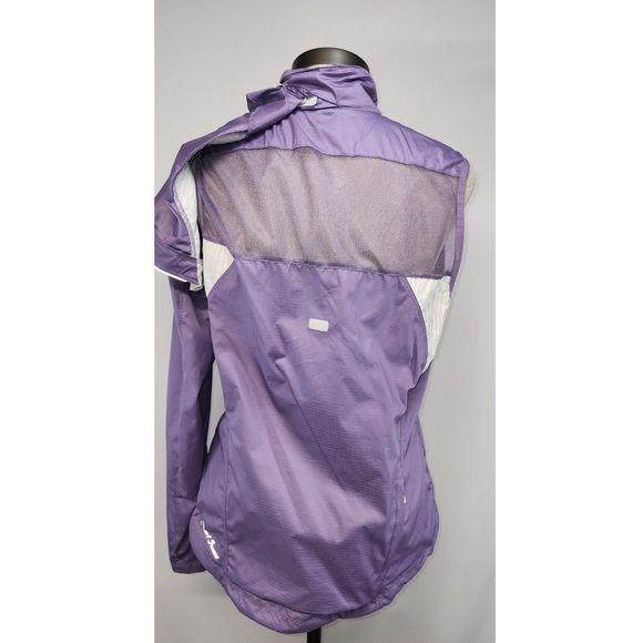 Pearl Izumi Elite Women's Purple Convertible Cycling / Running Jacket Size M - Picture 9 of 11